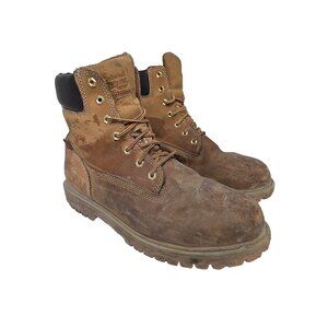 Timberland Pro Men Iconic 6" Aluminum Toe WP Leather Work Boot A22H2 Wheat 11W